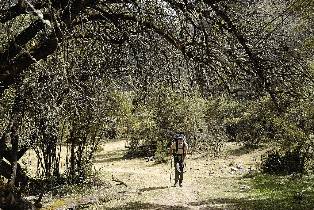 070711-11.jpg - Bifurcation pour le camp de base de l'Alpamayo