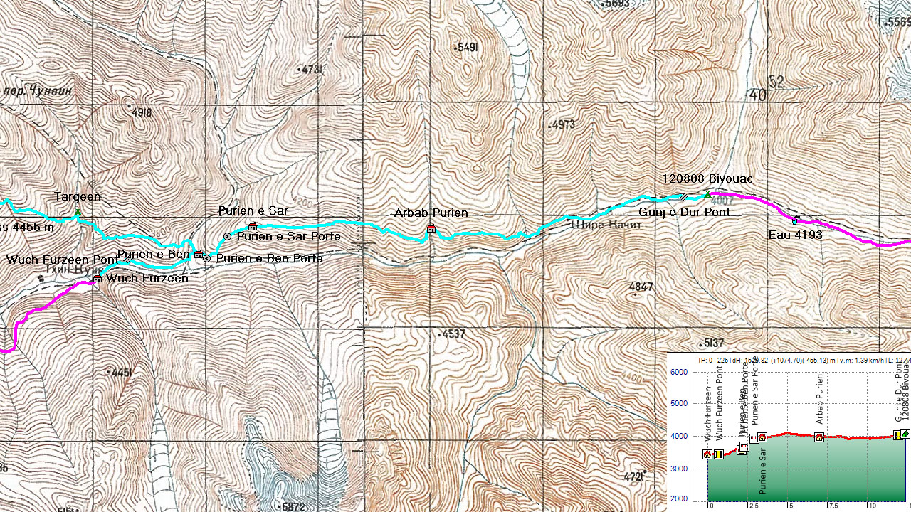 120808-000000.jpg - On change de rive, le sentier est beaucoup moins vertigineux et, après la raide montée vers Purien e sar, beaucoup plus ouvert sur un large plateau aux environs de 4000 m.