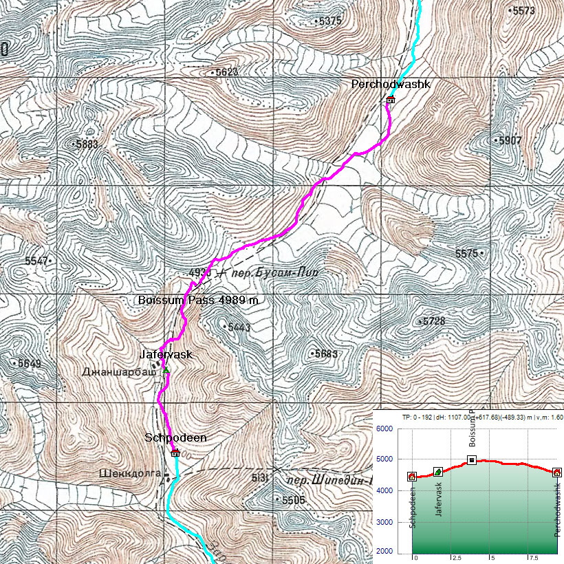 120816-000000.jpg - Traversée du col de Boissum, la pluie gâche un peu l’étape. Longue descente le long d’une moraine caillouteuse jusqu’à la petite cabane de Perchodwashk.