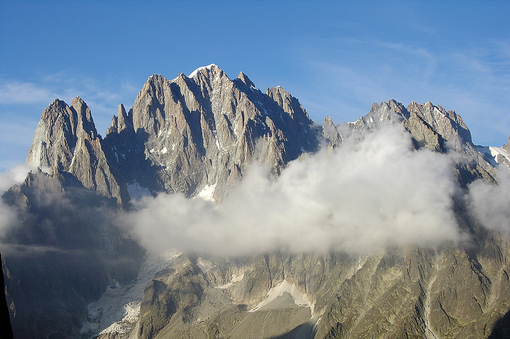 070915-34.jpg - Depuis la deuxi�me Tour d'Orient : Drus, Aiguille Verte