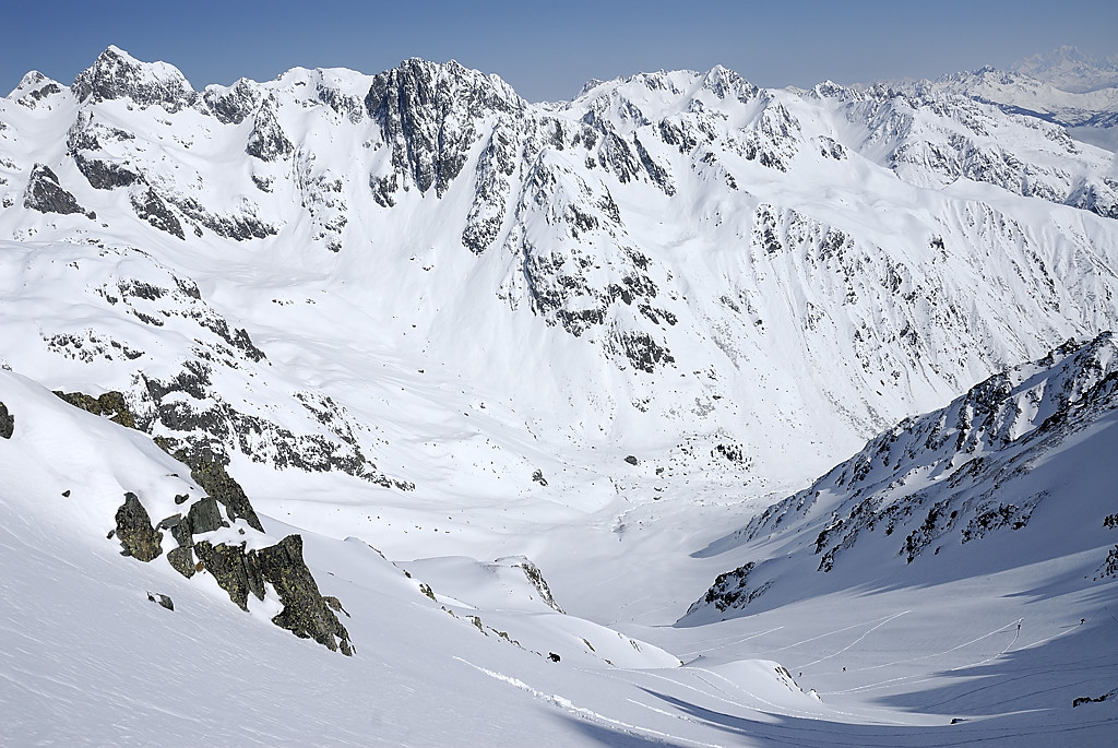 080329-08.jpg - Dans le couloir de la face Nord du Sambuis, Puy gris