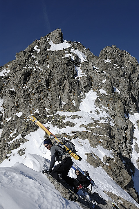 090131-11.jpg - Arrive  la Brche entre le Grand Crozet et le Clocher du Frne