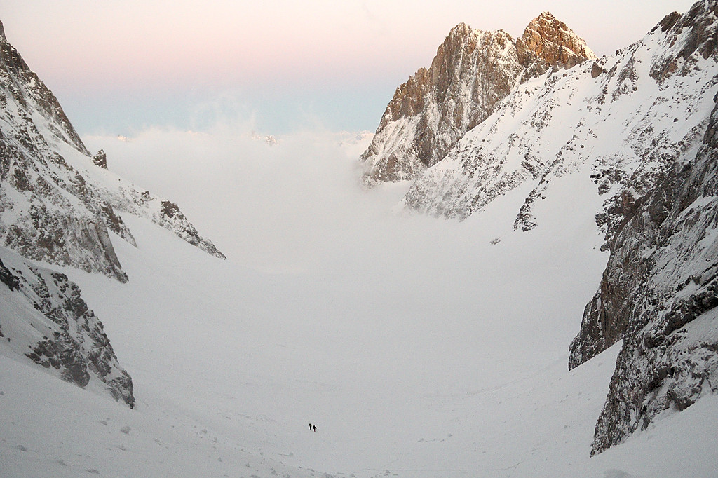 090505-01.jpg - Glacier de la vanoise, Pointes de la Petite et Grande Glire depuis le Col de la Grande Casse