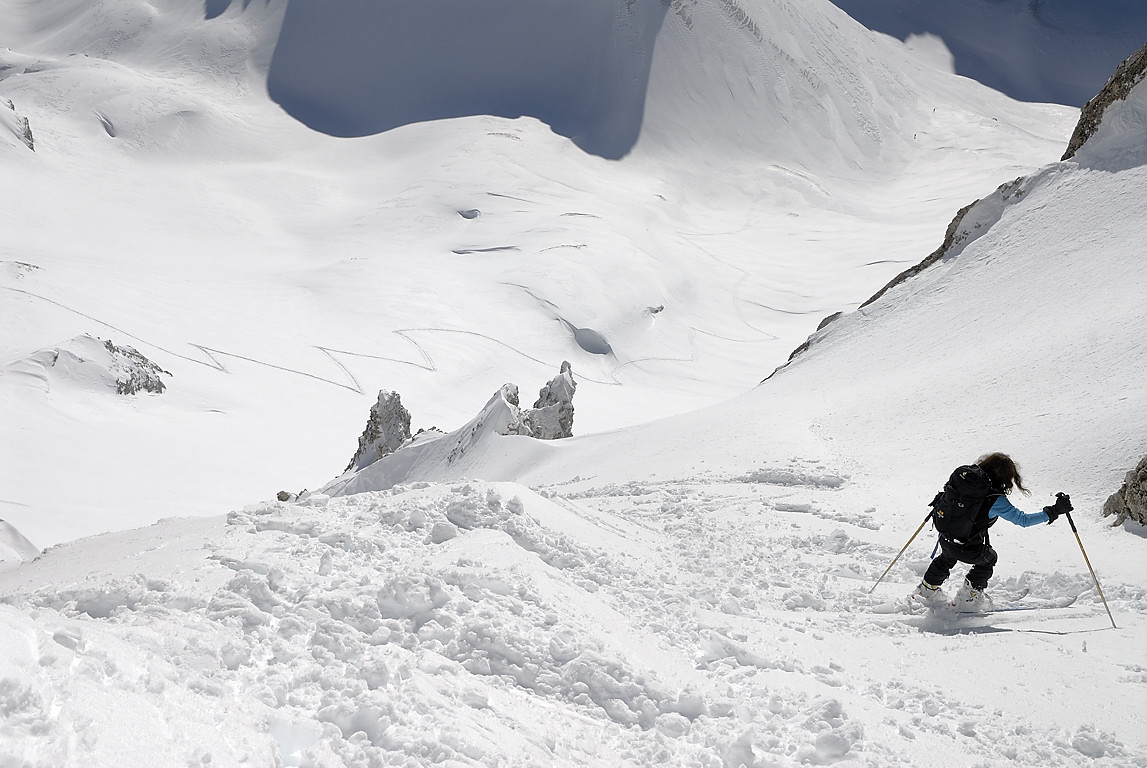 100207-17.jpg - Descente de l'Ar�te Sud de la T�te de l'Aupet