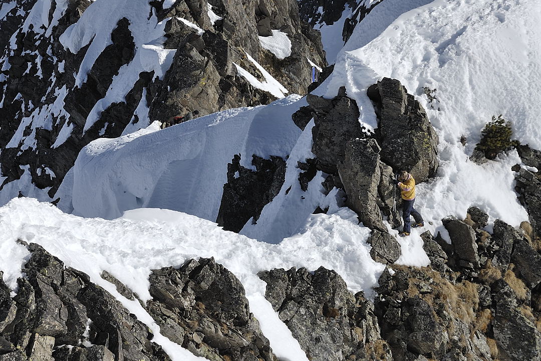 110206-10.jpg - Jean-Luc sur l'ar�te sommitale