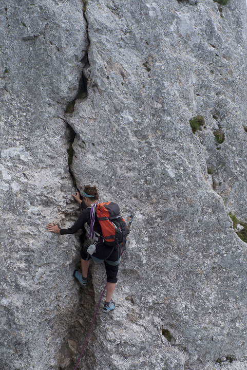 120609-161023.jpg - Autre cord�e dans le dernier ressaut