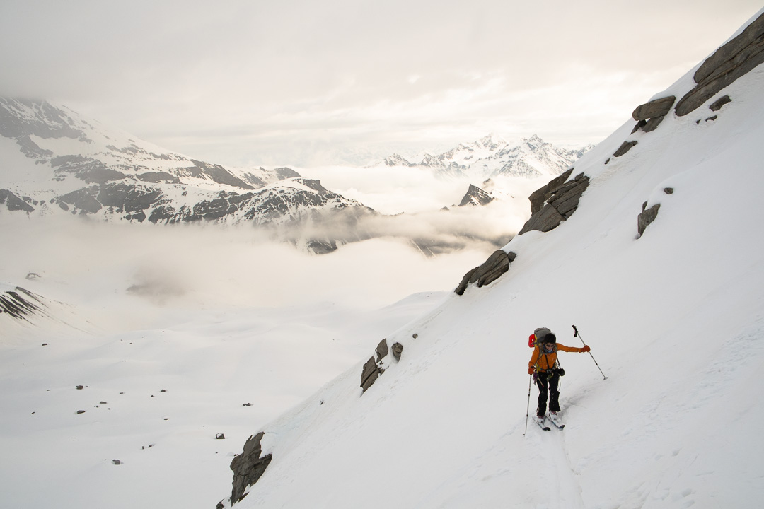 130509-074719.jpg - Raidillon pour prendre pied sur le glacier du Grand Vallon